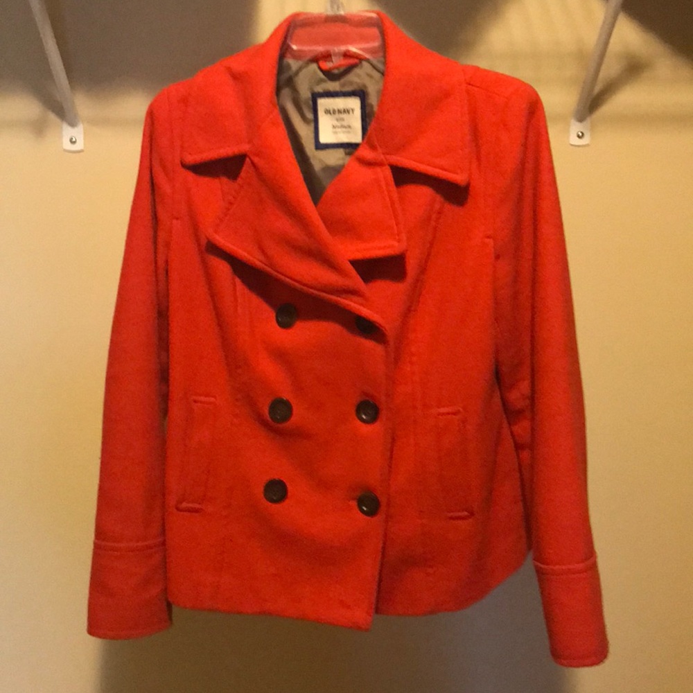 Old Navy Burnt Orange Peacoat